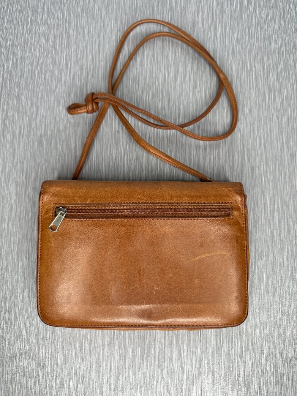 Boulder Ridge Brown Leather Crossbody Wallet Organizer Purse